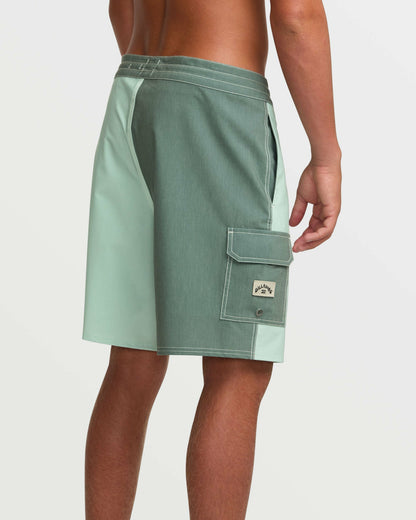 Billabong Men's Sunshine Lo Tide 19\" Boardshorts - Green Tea