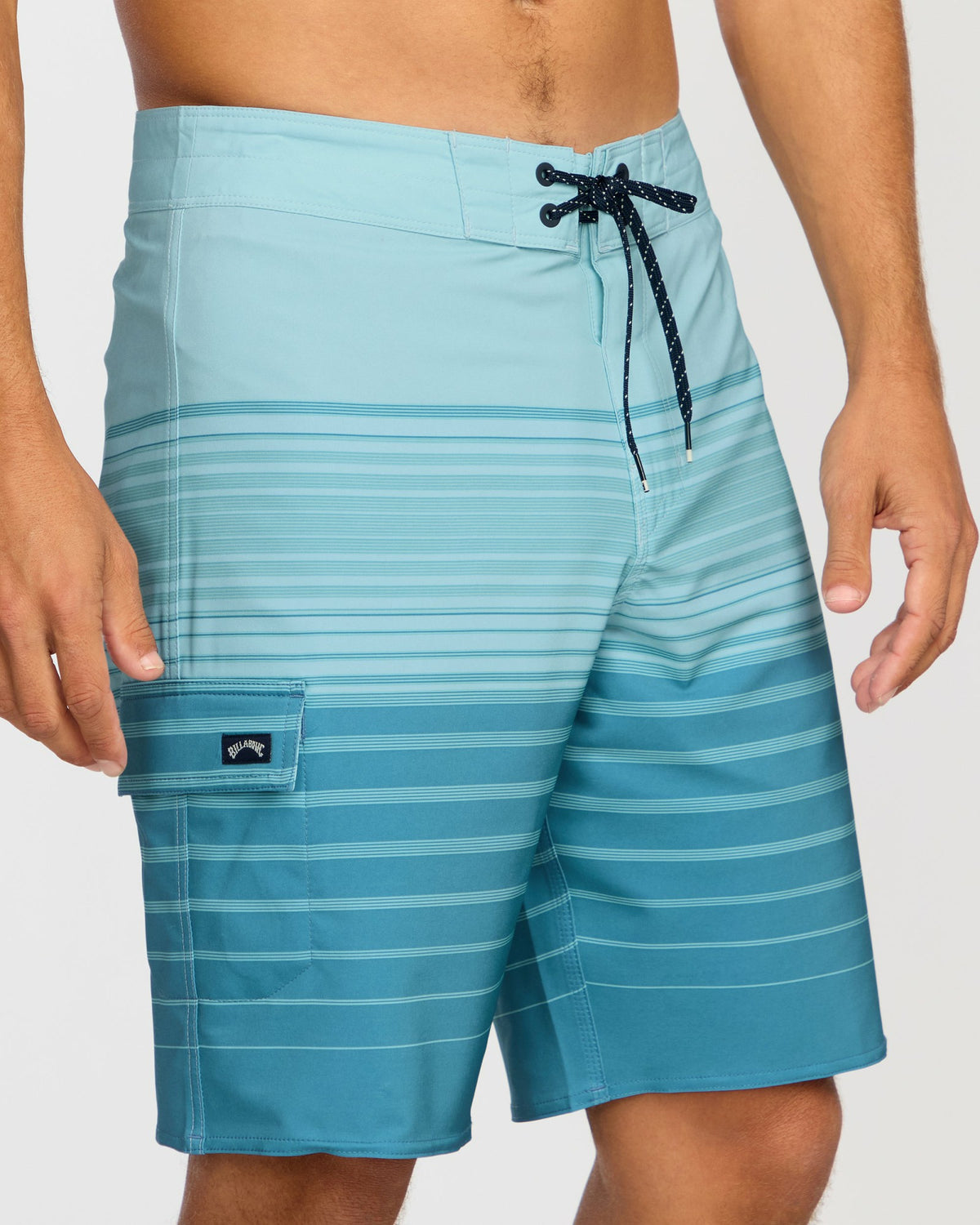 Billabong Men's All Day Stripe Pro Performance 20\" Boardshorts - Dusty Blue