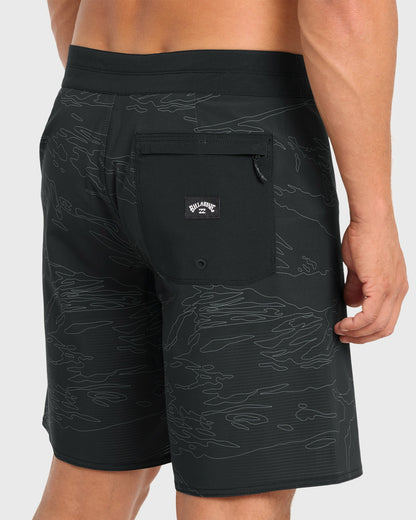 Billabong Men's Sundays Airlite 19\" Boardshorts - Black Camo - Black Camo