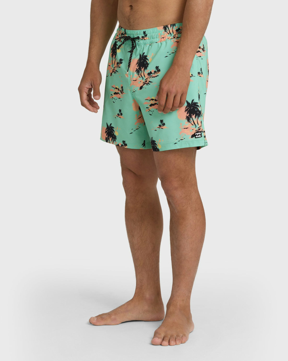 Billabong Men's Lineup Layback 16\" Trunks - Lime Green