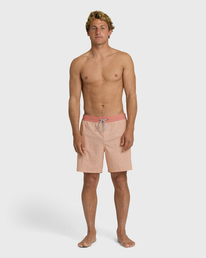 Billabong Men's Good Times Layback 16\" Trunks - Vintage Pink