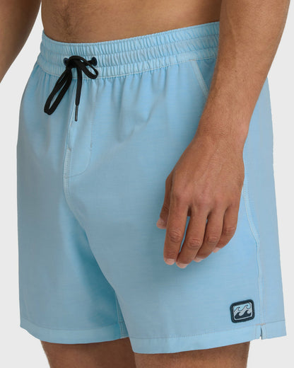 Billabong Men's Every Other Day Wave Washed Layback 16\" Trunks - Corydalis Blue