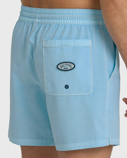 Billabong Men's Every Other Day Wave Washed Layback 16\" Trunks - Corydalis Blue