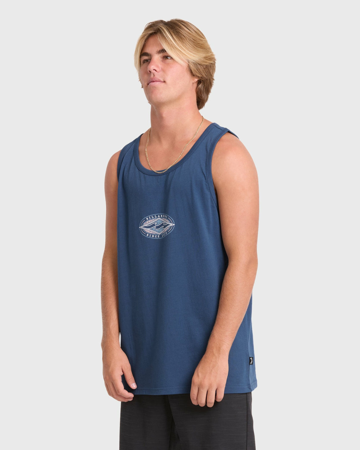 Billabong Men's Rotor Diamond Premium Tank Top - Dark Denim