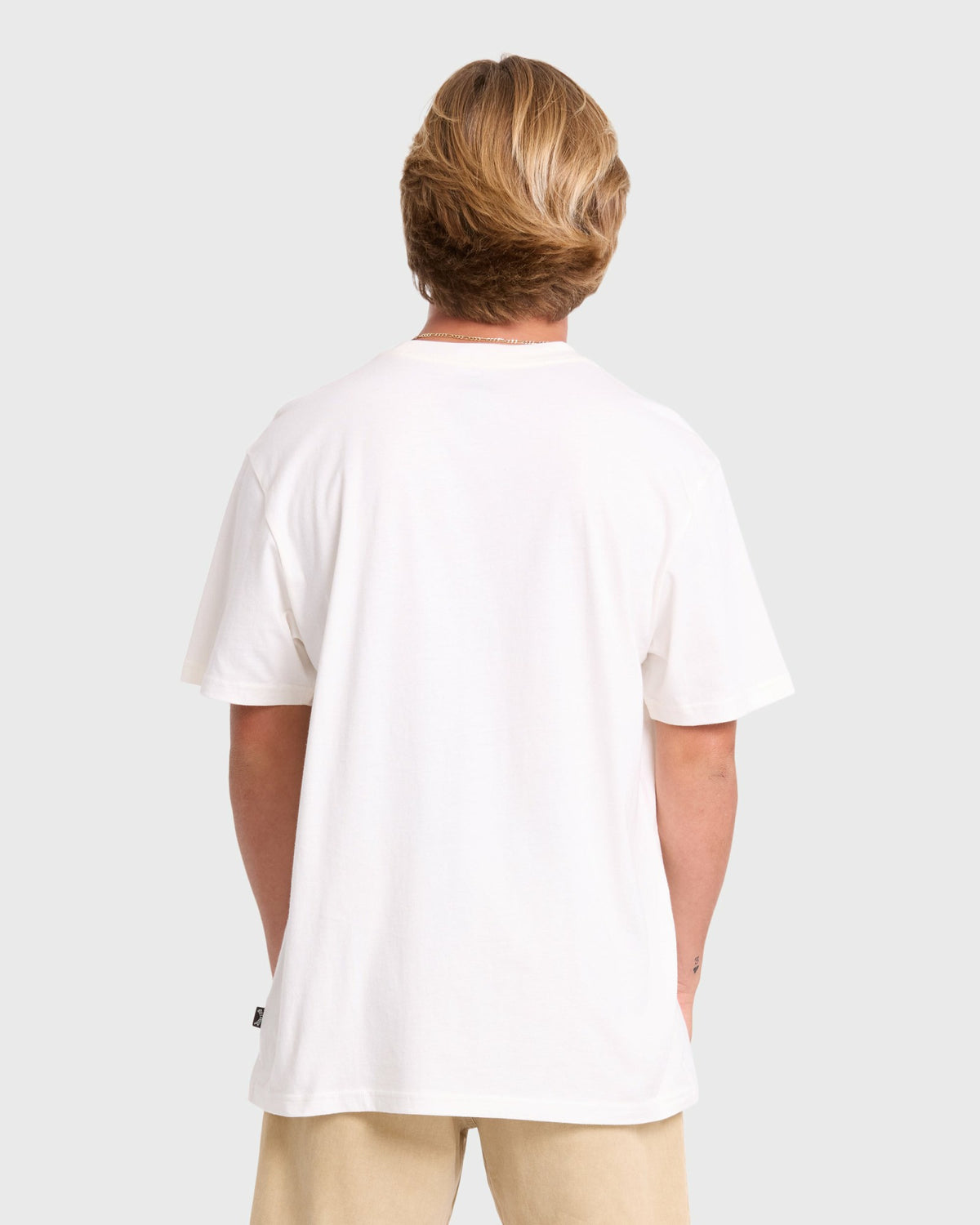 Billabong Men's Twinny Premium Short Sleeve Knit T-Shirt - Off White
