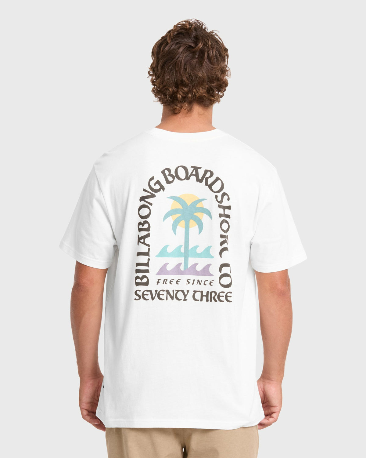 Billabong Men's Portal Premium Short Sleeve Knit T-Shirt - Off White