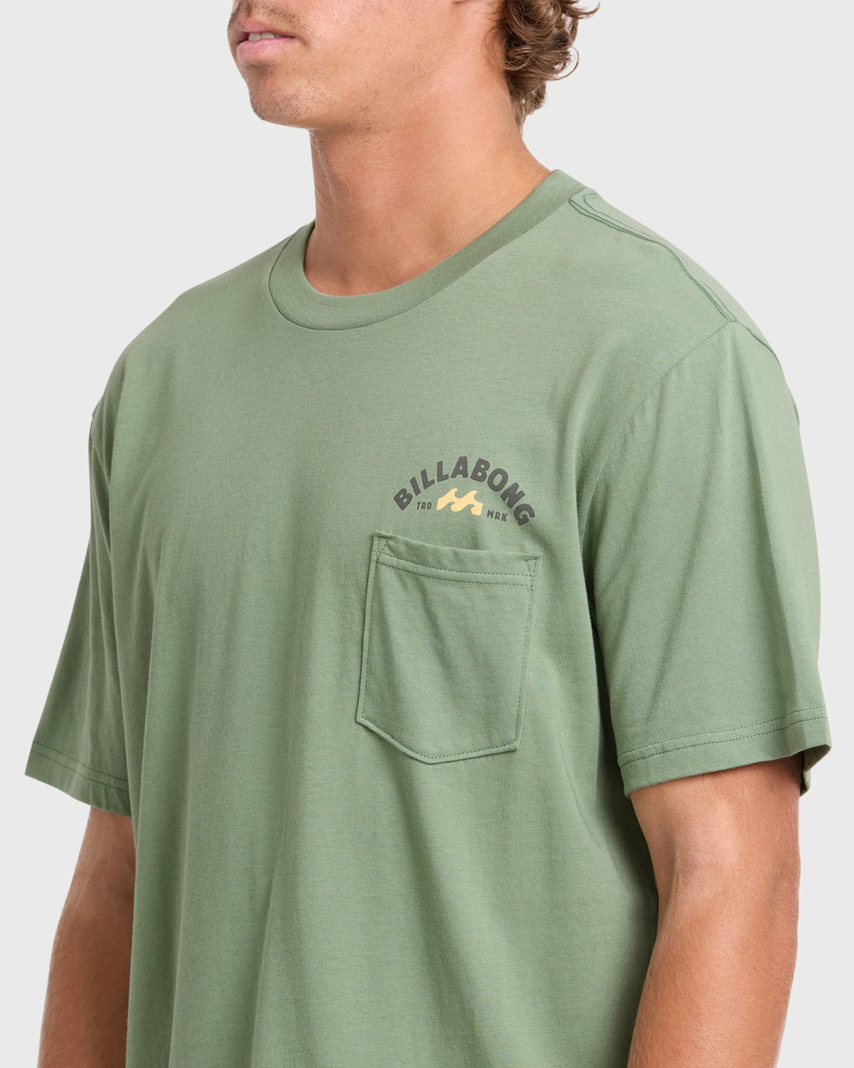 Billabong Men's Foundry Premium Short Sleeve Cotton Graphic T-Shirt - Hedge Green