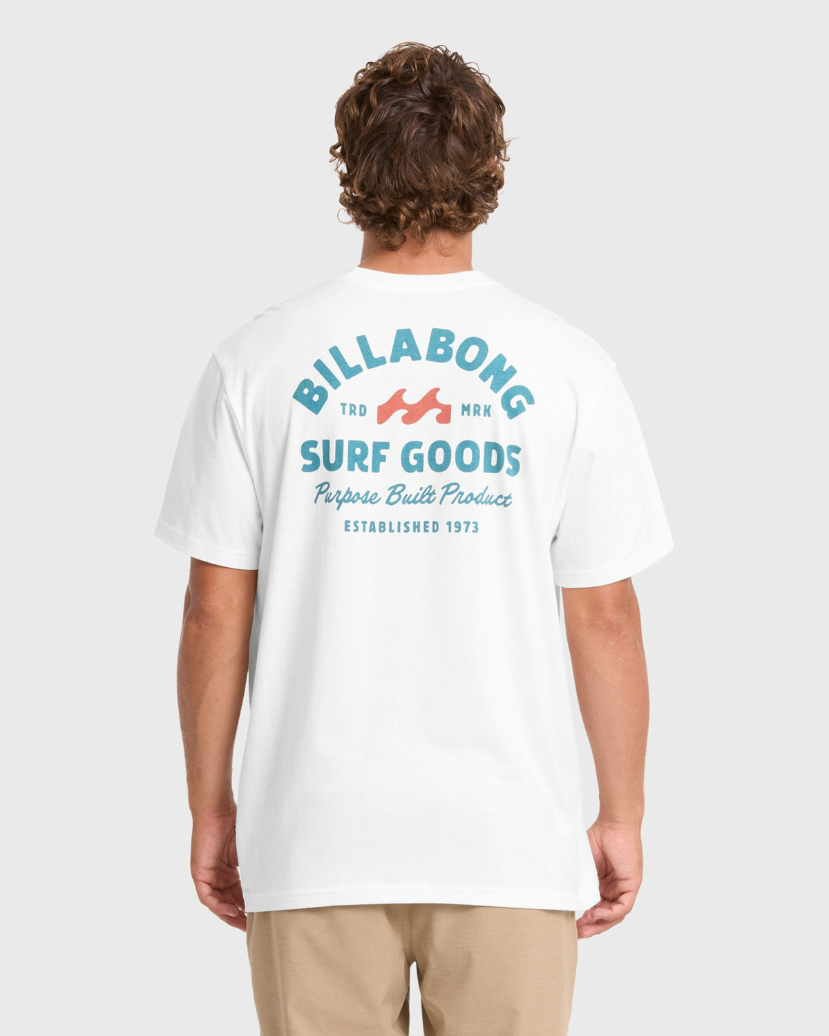 Billabong Men's Foundry Premium Short Sleeve Cotton Graphic T-Shirt - Off White