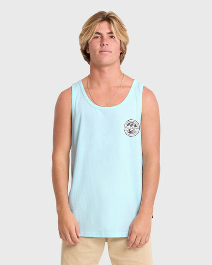 Billabong Men's Hollow Premium Tank Top - Coastal Blue