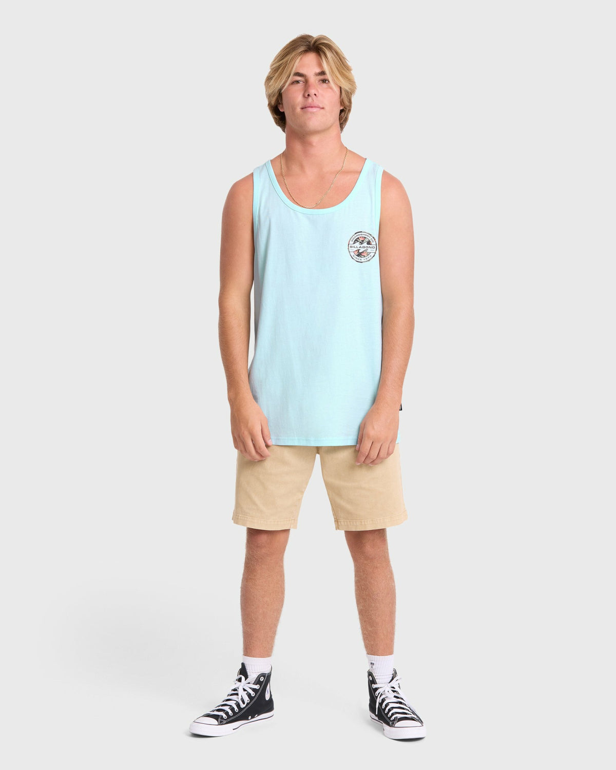 Billabong Men's Hollow Premium Tank Top - Coastal Blue