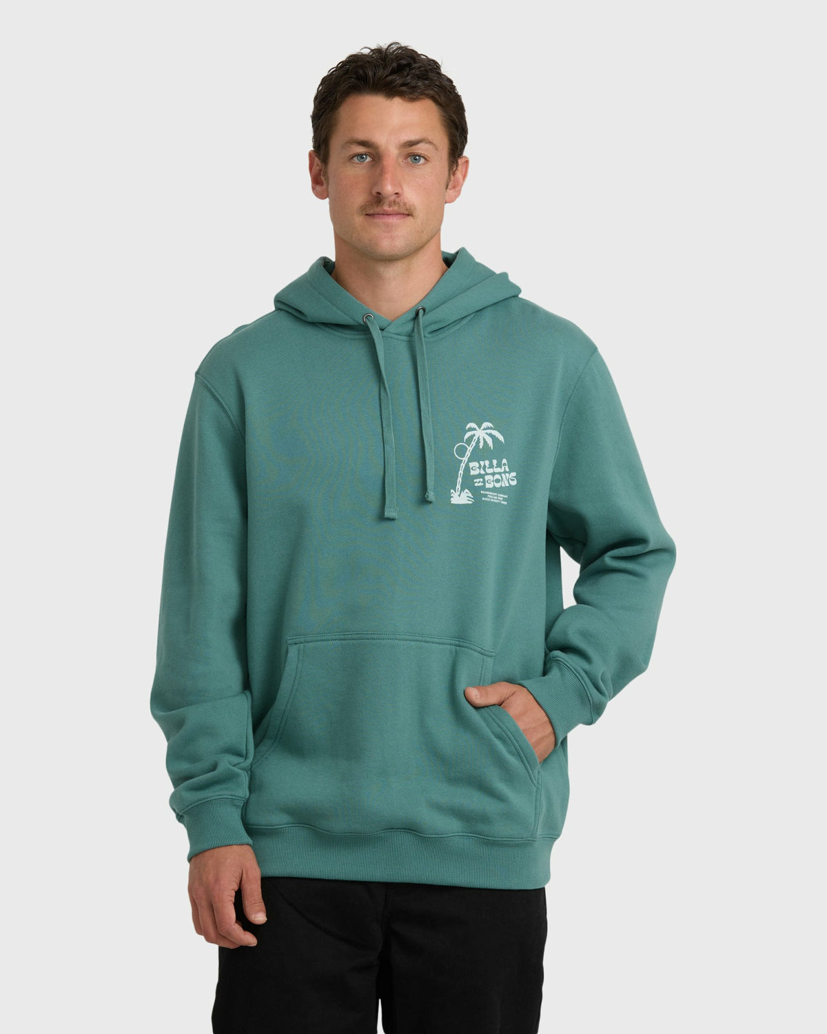 Billabong Men's Short Sands Pullover Hoodie - Sage Green