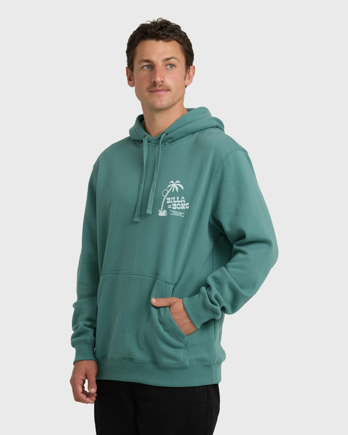 Billabong Men's Short Sands Pullover Hoodie - Sage Green