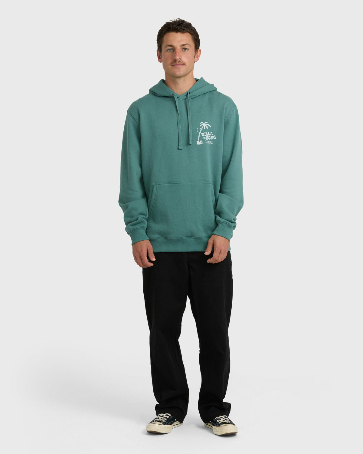 Billabong Men's Short Sands Pullover Hoodie - Sage Green