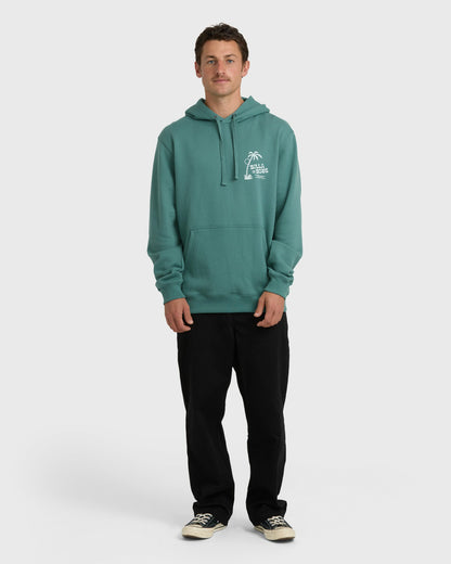 Billabong Men's Short Sands Pullover Hoodie - Sage Green