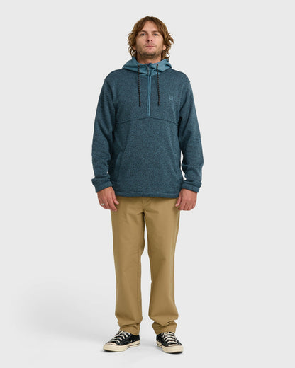 Billabong Men's A\/Div Boundary Hooded Half-Zip Pullover - Real Teal