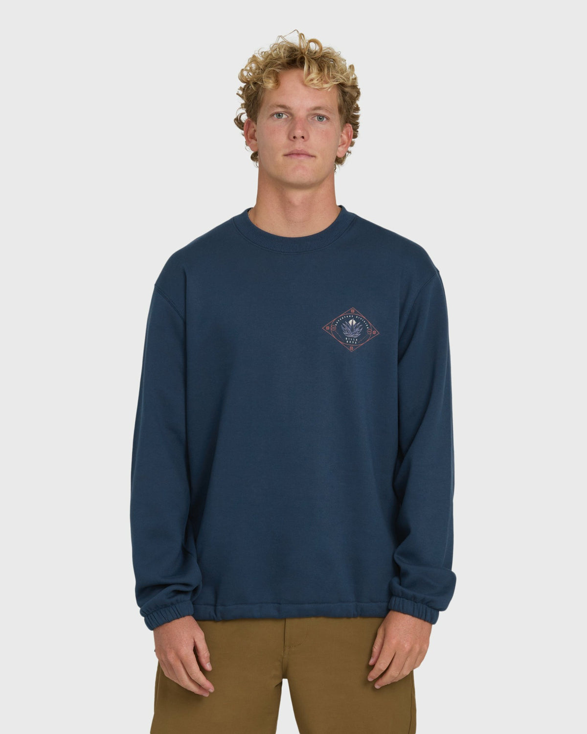 Billabong Men's Compass Crewneck Sweatshirt - Dark Blue