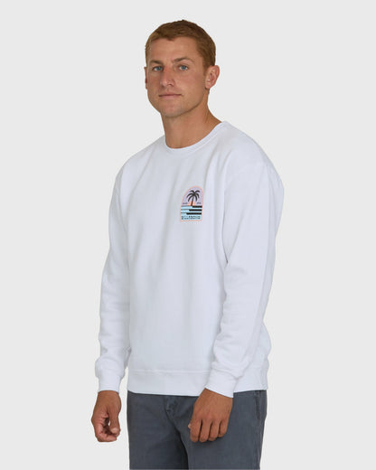 Billabong Men's Portal Crewneck Sweatshirt - White