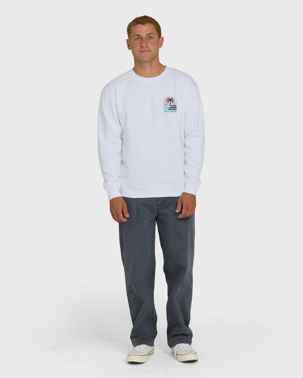 Billabong Men's Portal Crewneck Sweatshirt - White