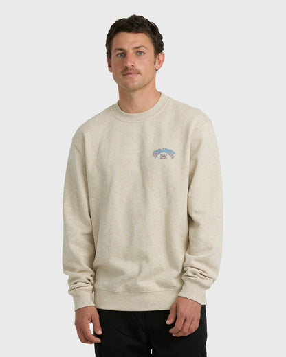 Billabong Men's Short Sands Crewneck Sweatshirt - Bone Heather