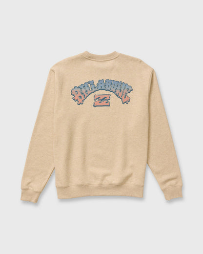 Billabong Men's Short Sands Crewneck Sweatshirt - Bone Heather
