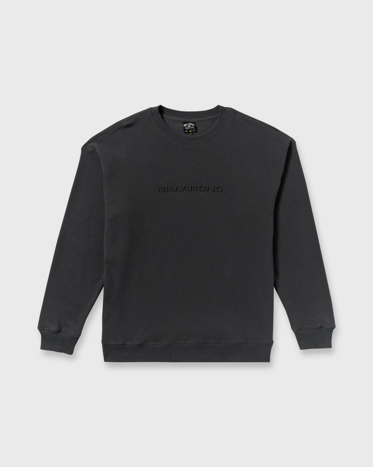 Billabong Men's Iconic Emboss Crewneck Sweatshirt - Black