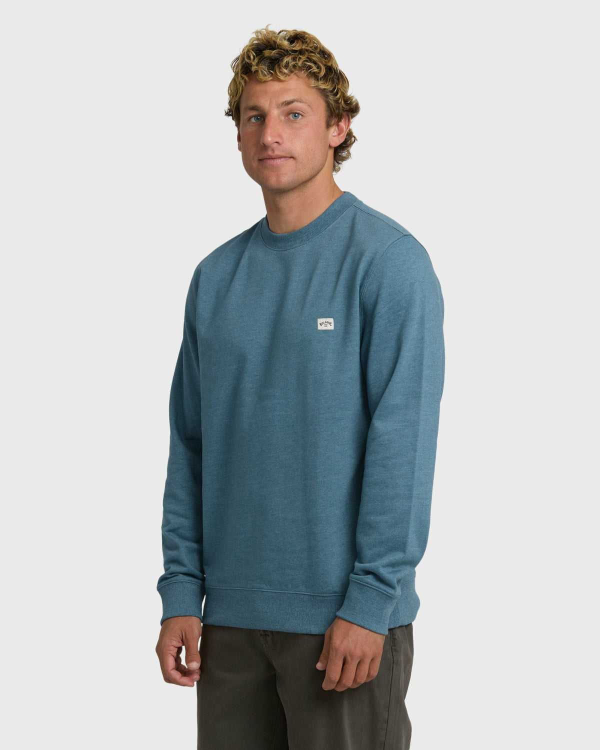 Billabong Men's All Day Crewneck Sweatshirt - Real Teal