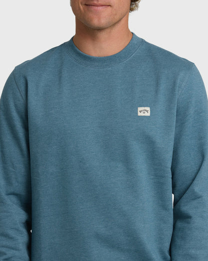 Billabong Men's All Day Crewneck Sweatshirt - Real Teal