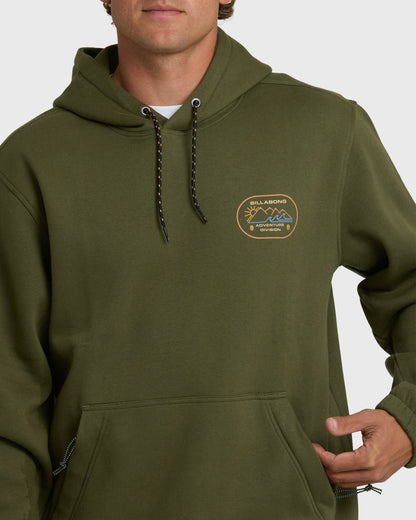 Billabong Men's A\/Div Compass Pullover Hoodie - Winter Moss