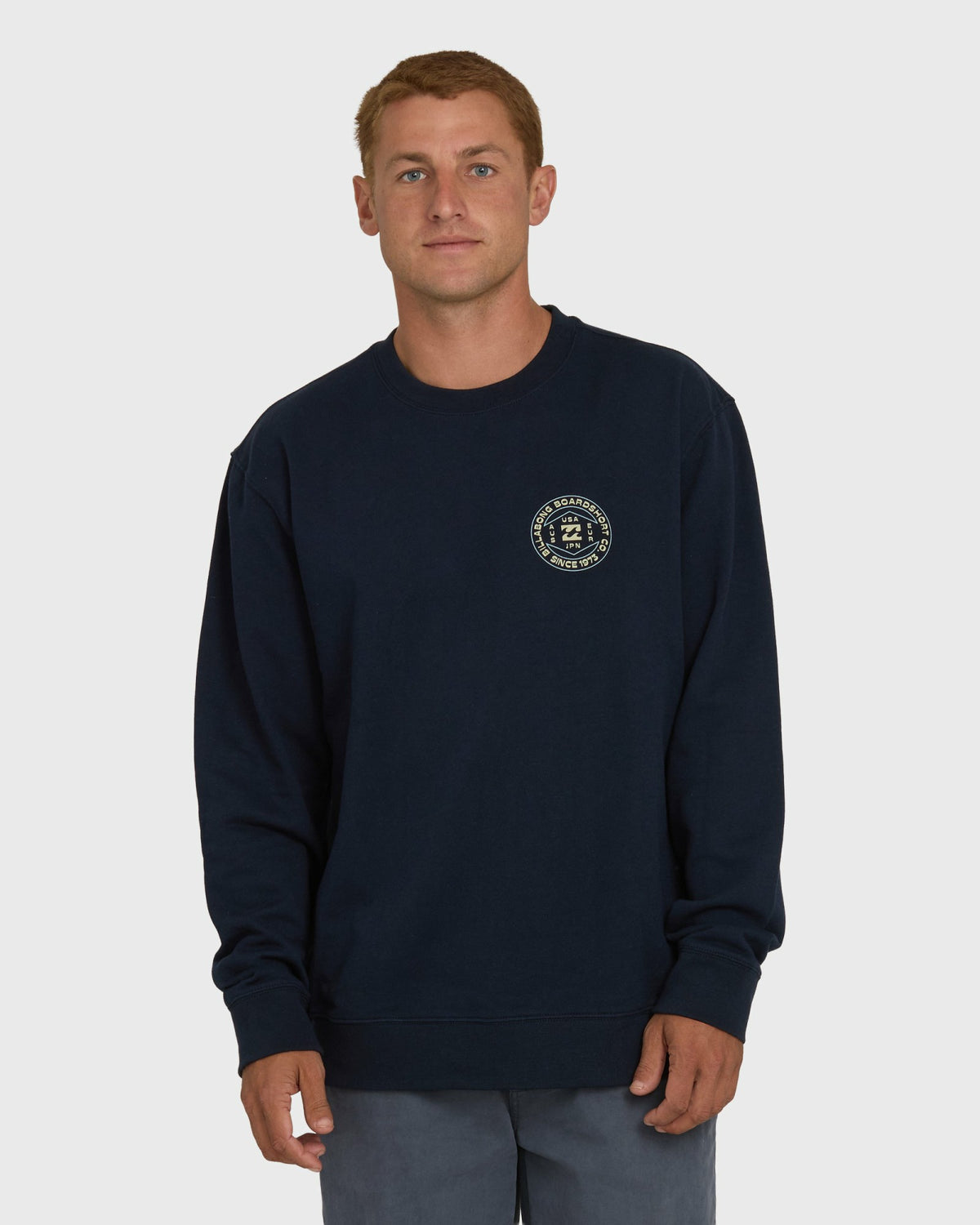 Billabong Men's Rotation Crewneck Sweatshirt - Dark Navy