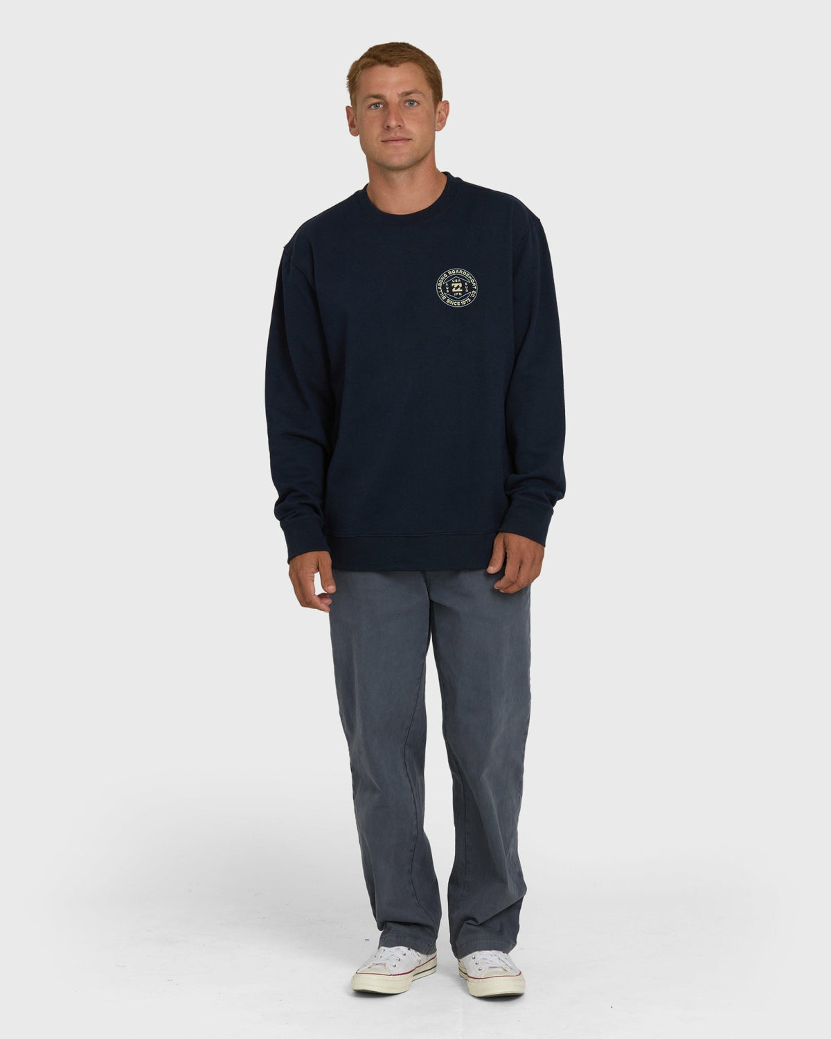 Billabong Men's Rotation Crewneck Sweatshirt - Dark Navy