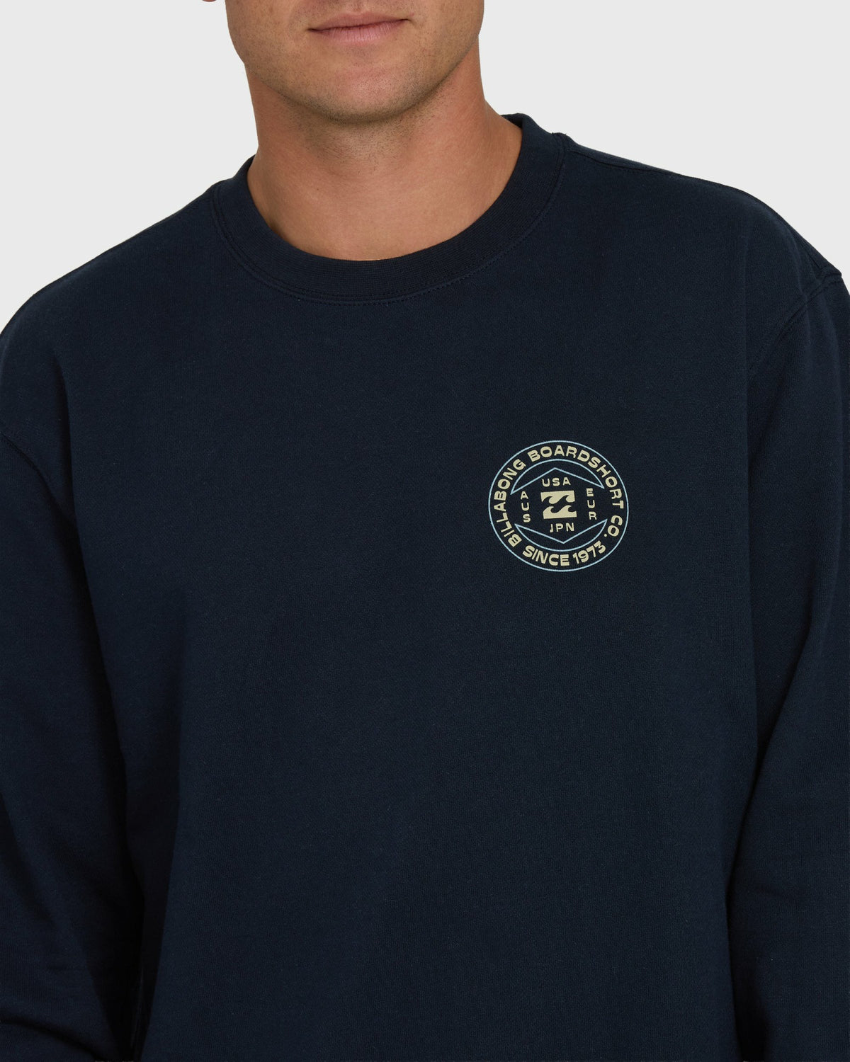 Billabong Men's Rotation Crewneck Sweatshirt - Dark Navy