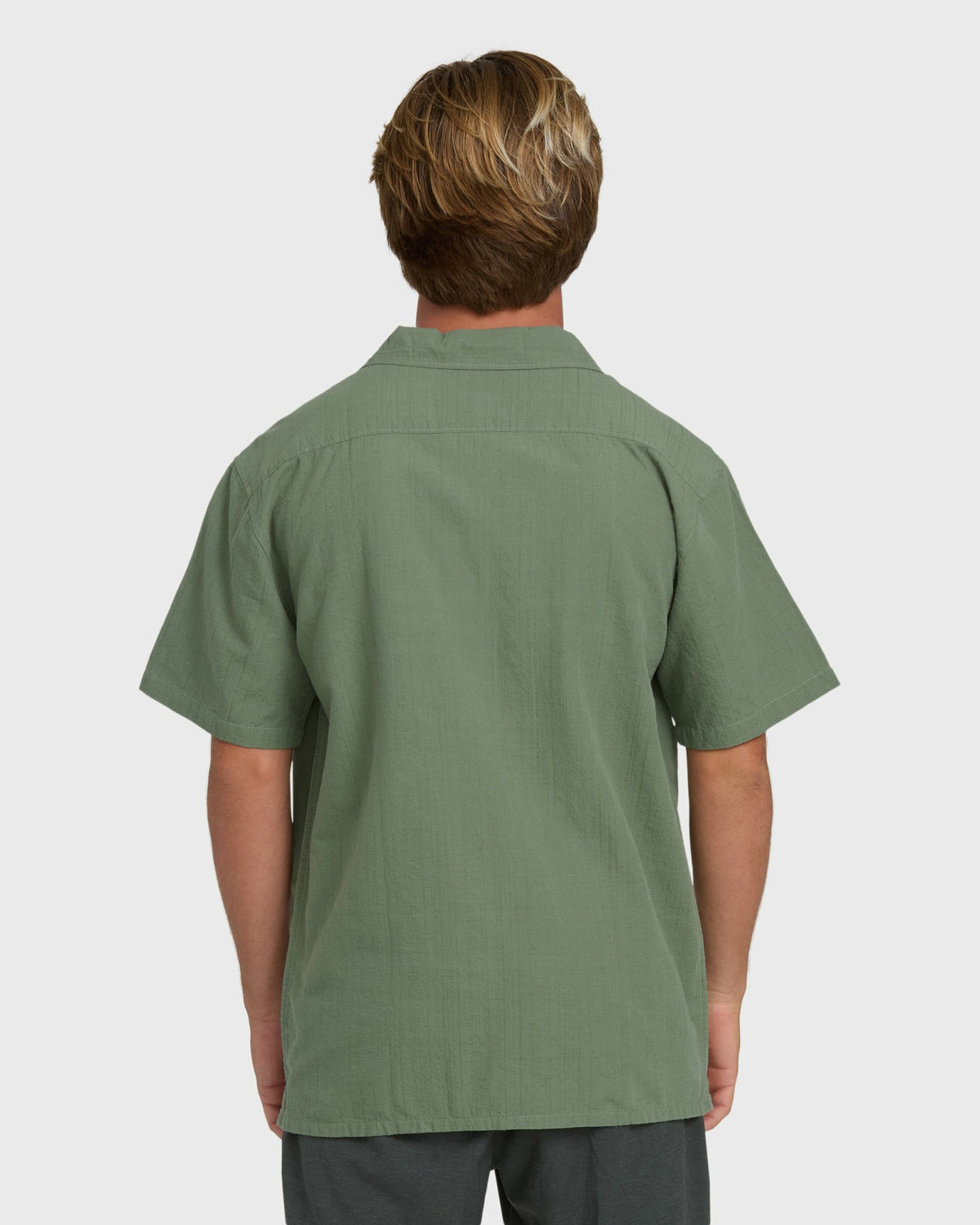 Billabong Men's Victoria Vacay Short Sleeve Woven Shirt - Granite Green