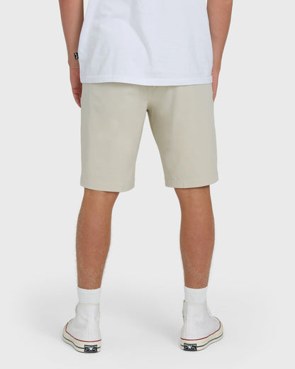 Billabong Men's Crossfire Submersible 21\" Hybrid Shorts - Oatmeal