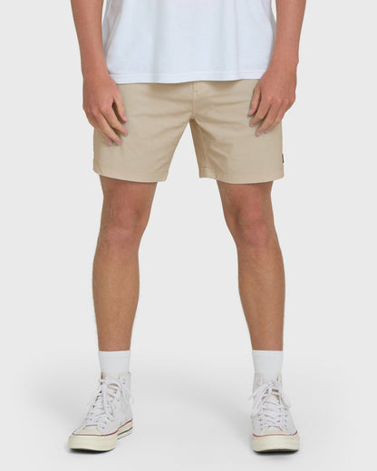 Billabong Men's Crossfire Submersible 17\" Hybrid Shorts - Khaki