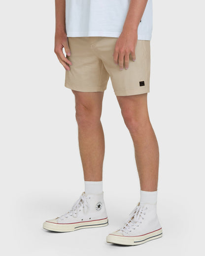 Billabong Men's Crossfire Submersible 17\" Hybrid Shorts - Khaki