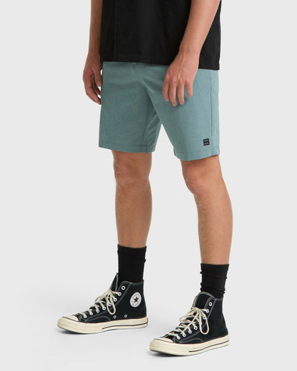 Billabong Men's Crossfire Submersible 19\" Hybrid Shorts - Deep Sea