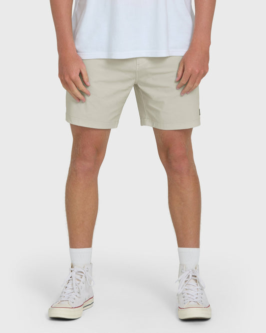 Billabong Men's Crossfire Submersible 17\" Hybrid Shorts - Oatmeal