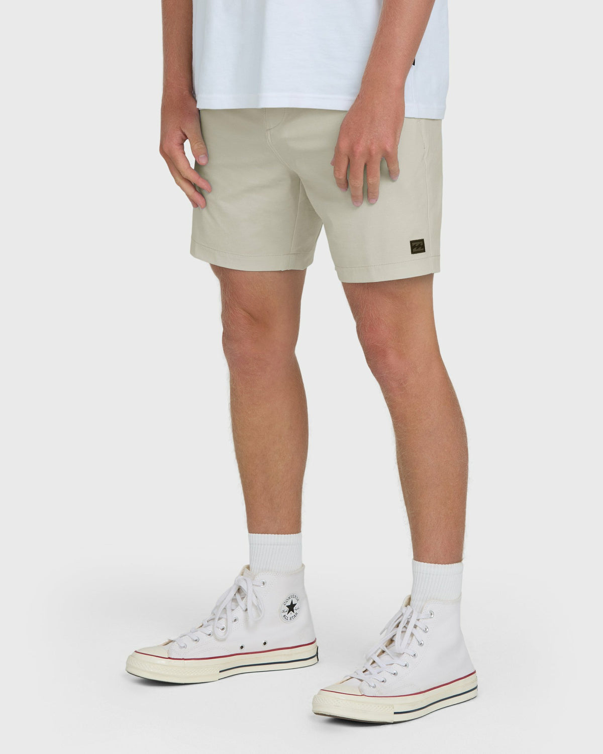 Billabong Men's Crossfire Submersible 17\" Hybrid Shorts - Oatmeal