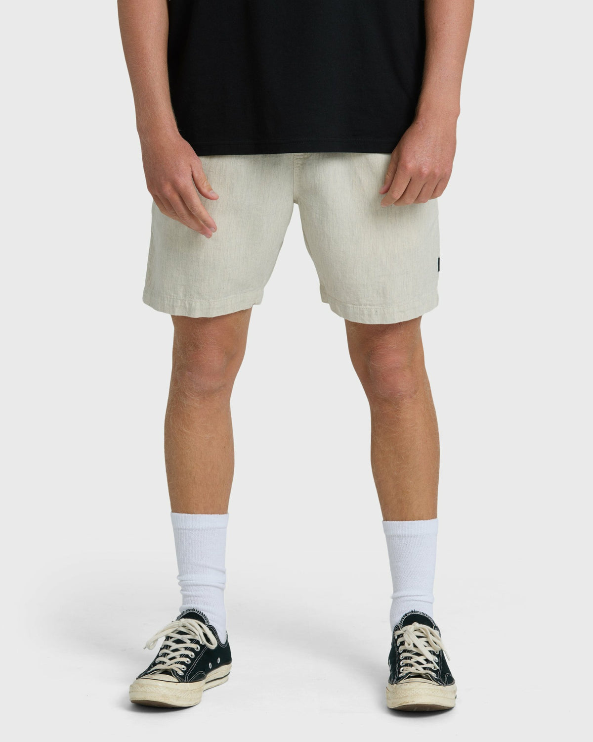 Billabong Men's Sano Linen Elastic Shorts - Chino Heather