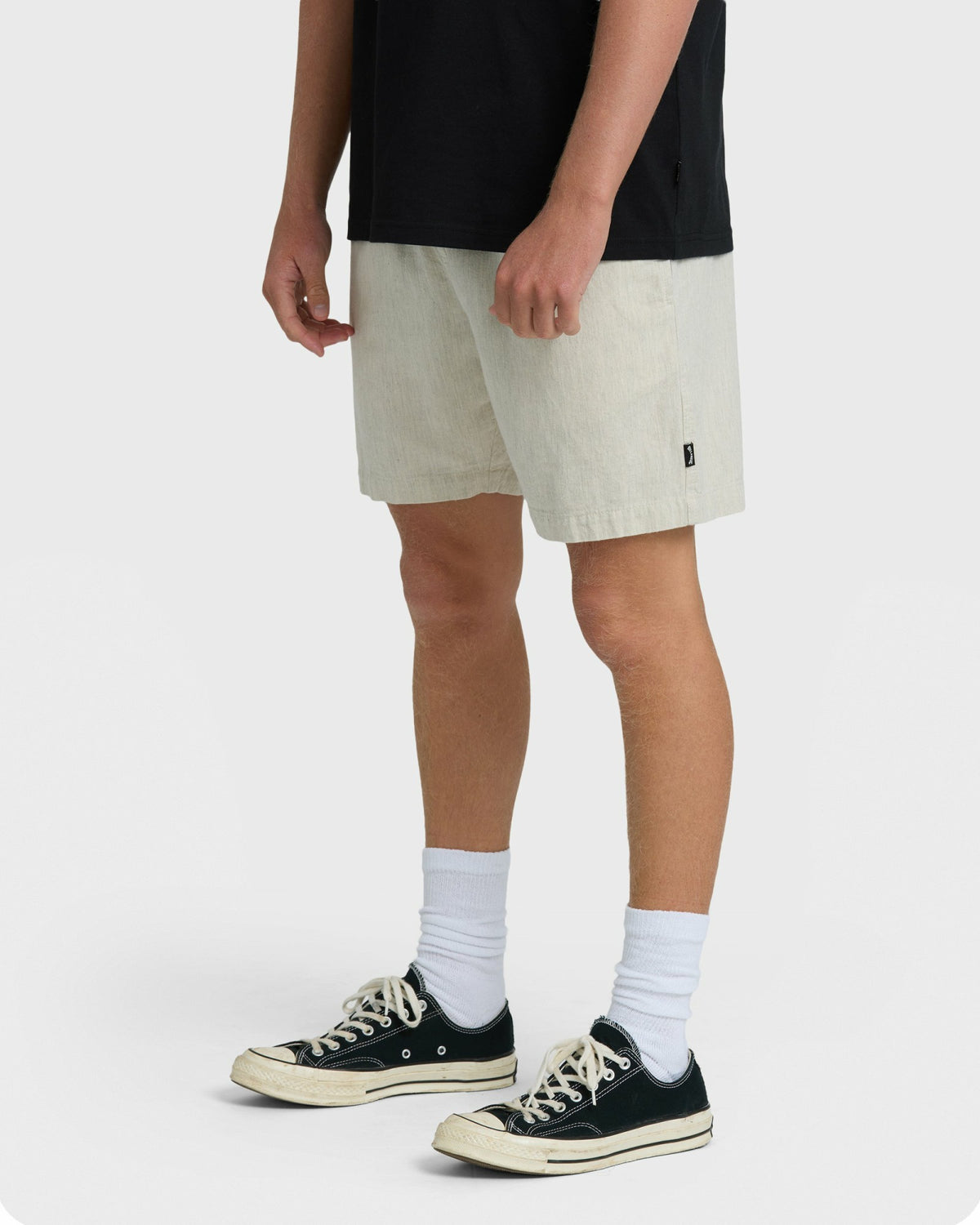 Billabong Men's Sano Linen Elastic Shorts - Chino Heather