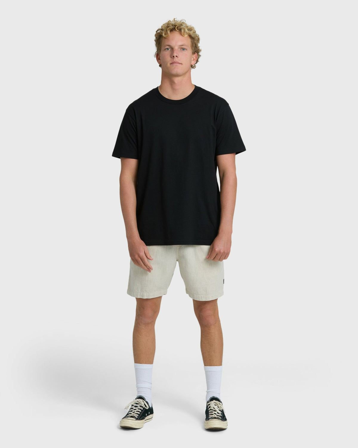 Billabong Men's Sano Linen Elastic Shorts - Chino Heather