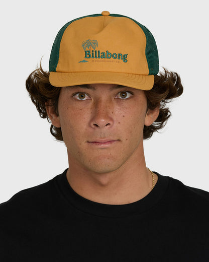 Billabong Men's Lounge Trucker Hat - Misted Yellow