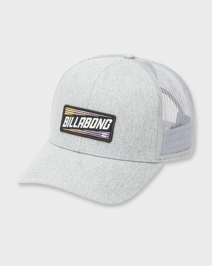 Billabong Men's Walled Trucker Hat - Gray Heather
