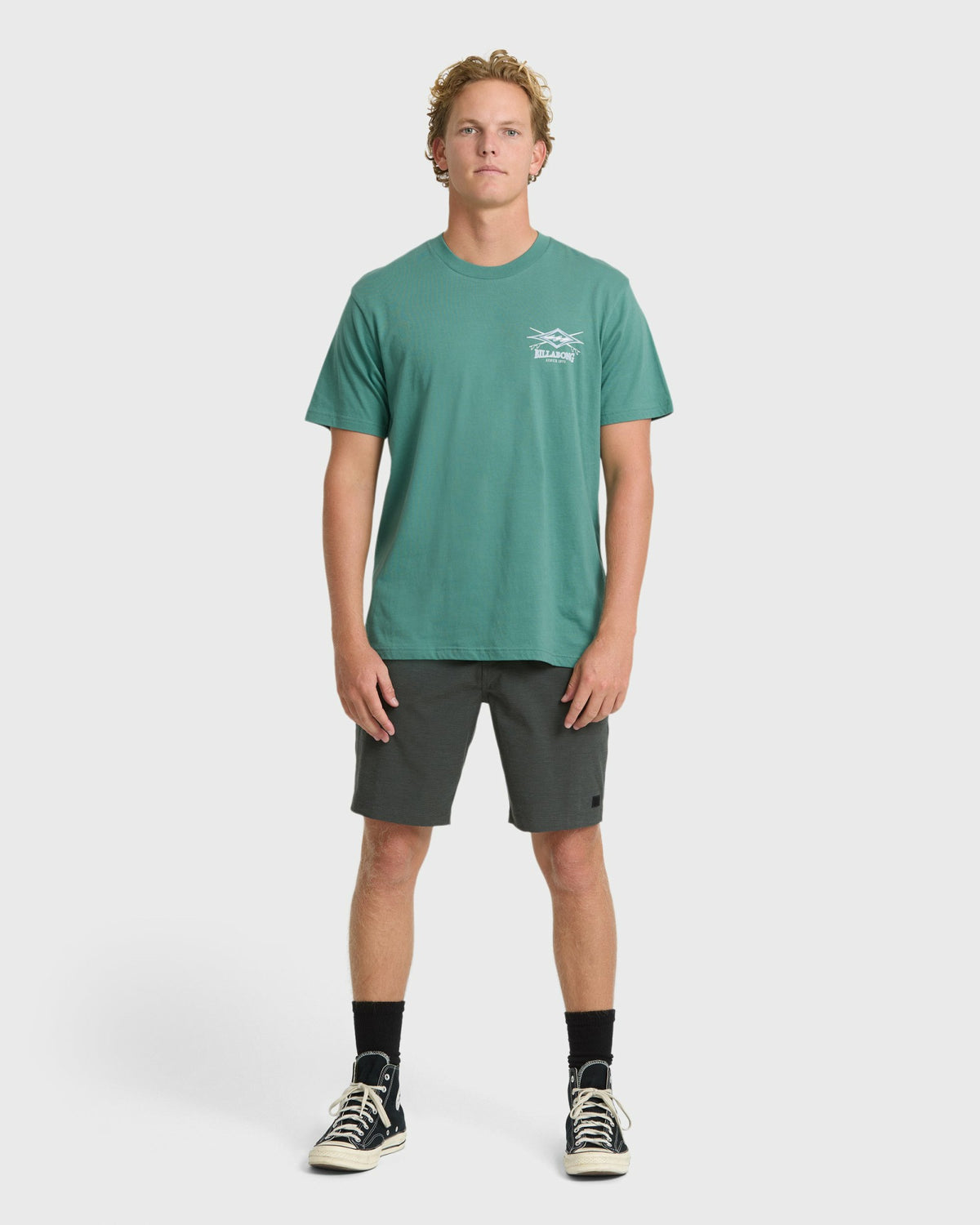 Billabong Men's Crossboards Premium Short Sleeve Knit T-Shirt - Deep Sea