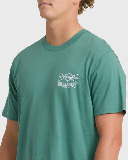 Billabong Men's Crossboards Premium Short Sleeve Knit T-Shirt - Deep Sea
