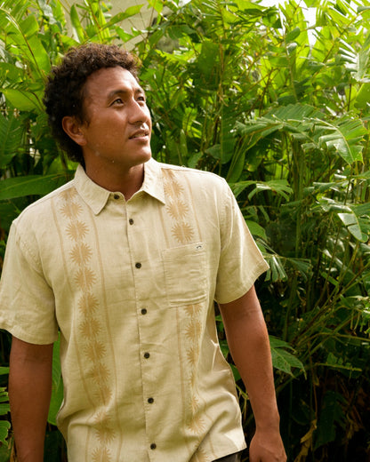 Billabong Men's Cordoba Short Sleeve Shirt - Desert Khaki