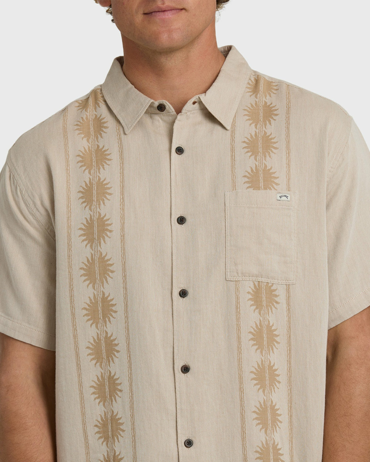 Billabong Men's Cordoba Short Sleeve Shirt - Desert Khaki