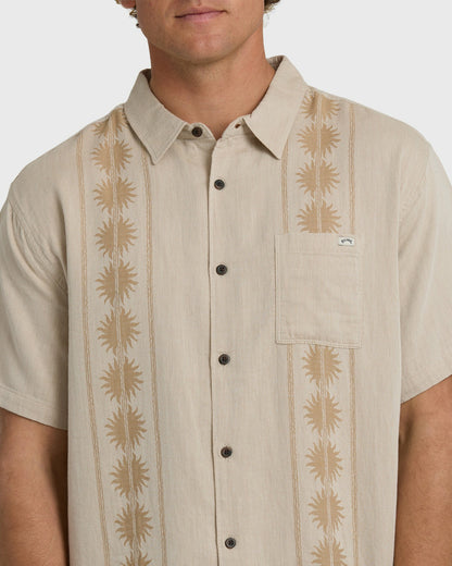 Billabong Men's Cordoba Short Sleeve Shirt - Desert Khaki