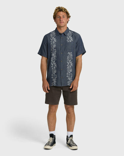 Billabong Men's Cordoba Short Sleeve Shirt - Navy