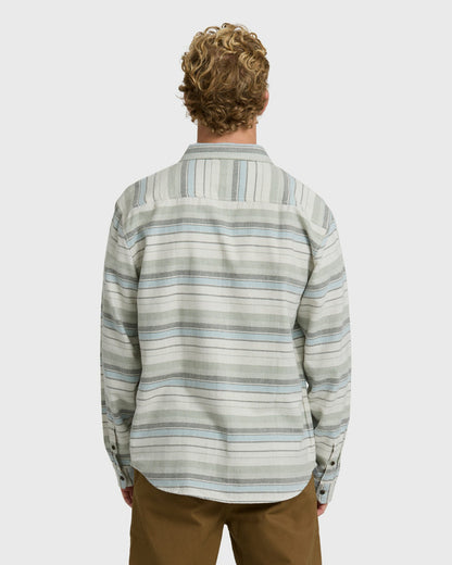 Billabong Men's Coastline Long Sleeve Flannel Shirt - Chino